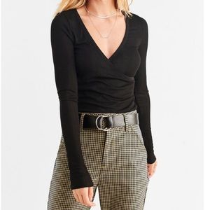 NWT Project Social T Surplice Wrap Top